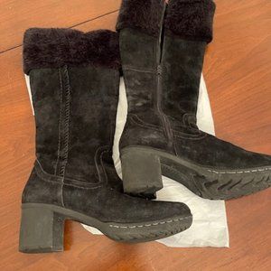 LADIES GENUINE LEATHER/SUEDE WINTER BOOTS